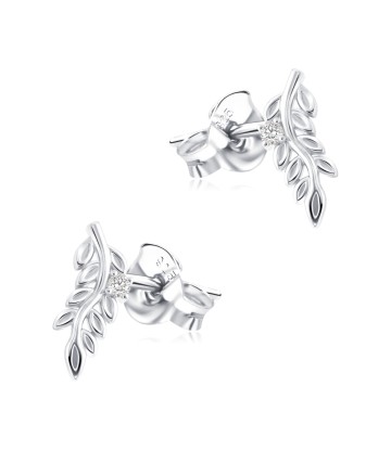 Feathers Silver Stud Earring STS-6400